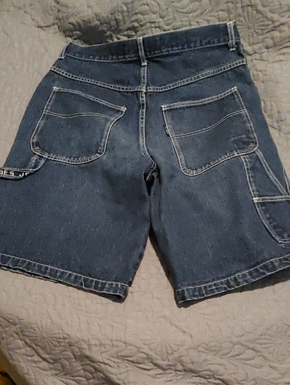 Vibes Blue Denim Wide-Leg Men’s Shorts Sz 33